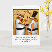 Funny Happy King Tut Day Card Karte (Gelbe Blume)