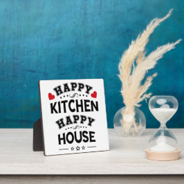 Funny Happy Kitchen Happy House Fotoplatte