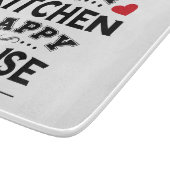Funny Happy Kitchen Happy House Schneidebrett (Ecke)