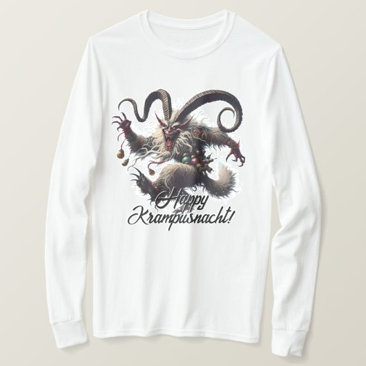 Funny Happy Krampusnacht T-Shirt (Design vorne)