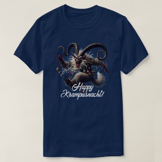 Funny Happy Krampusnacht T-Shirt (Design vorne)
