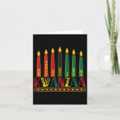 Funny Happy Kwanzaa Kinara Principles Candles Pan Karte (Vorderseite)
