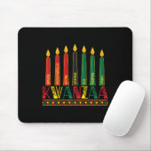Funny Happy Kwanzaa Kinara Principles Candles Pan Mousepad (Mit Mouse)