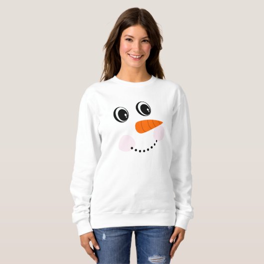Funny Happy lächeln /Snowman Face T - Shirt (Vorne ganz)
