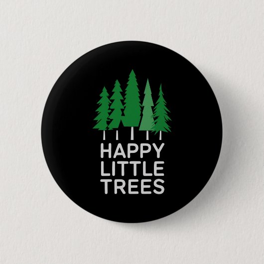 Funny Happy Little Trees Camng Button (Vorderseite)