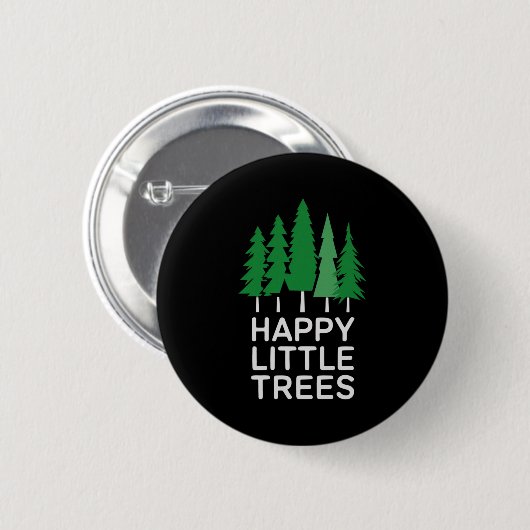 Funny Happy Little Trees Camng Button (Vorne & Hinten)