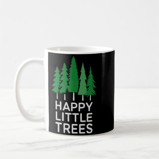 Funny Happy Little Trees Camng Kaffeetasse (Links)