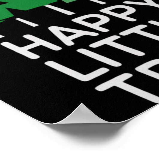 Funny Happy Little Trees Camng Poster (Ecke)