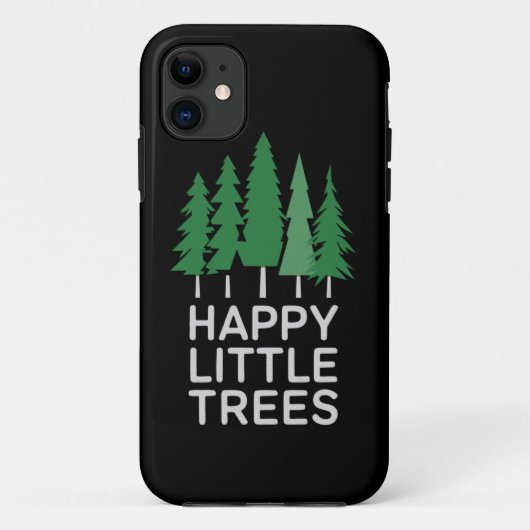Funny Happy Little Trees Gifts Camping Case-Mate iPhone Hülle (Rückseite)