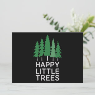 Funny Happy Little Trees Gifts Camping Feiertagskarte