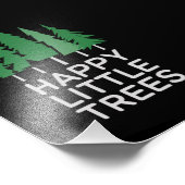 Funny Happy Little Trees Gifts Camping Fotodruck (Ecke)