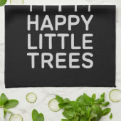 Funny Happy Little Trees Gifts Camping Geschirrtuch (Gefaltet)