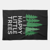Funny Happy Little Trees Gifts Camping Geschirrtuch (Horizontal)