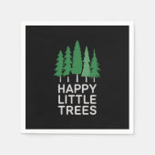Funny Happy Little Trees Gifts Camping Serviette (Vorderseite)