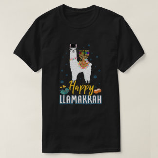 Funny Happy Llamakkah Hanukka Llama T-Shirt