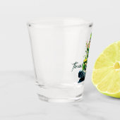 Funny Happy Lprechaun Schnapsglas (Links)
