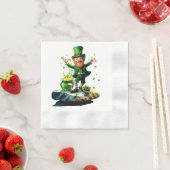 Funny Happy Lprechaun Serviette (Beispiel)