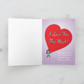 Funny Happy Mother's Day Card von Tochter 3 Karte (Innenseite)