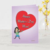Funny Happy Mother's Day Card von Tochter 3 Karte (Gelbe Blume)