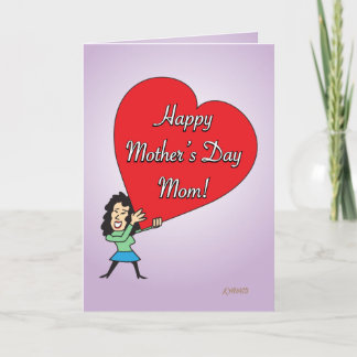 Funny Happy Mother's Day Card von Tochter 3 Karte
