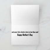 Funny Happy Mother's Day for Sister in Law Karte (Innenseite)