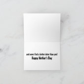 Funny Happy Mother's Day for Sister Karte (Innenseite)