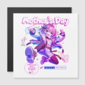 Funny Happy Mother's Day | Magnetkarte (Vorne/Hinten)