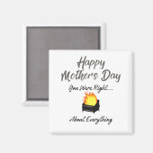 Funny Happy Mütter Day Magnet (Vorderseite/Rückseite)