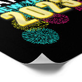 Funny Happy New Year 2023 Silvester Party Coun Poster (Ecke)