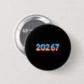 Funny Happy New Year 2026 20267 Ice Cream Drip 67 Button (Vorne & Hinten)