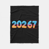Funny Happy New Year 2026 20267 Ice Cream Drip 67 Fleecedecke (Vorderseite)