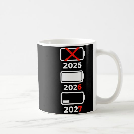 Funny Happy New Year 2026 2027 67 Meme Six Seven  Kaffeetasse (Rechts)