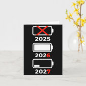 Funny Happy New Year 2026 2027 67 Meme Six Seven Karte (Gelbe Blume)