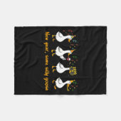 Funny Happy New Year 2026 Same Silly Goose Matchin Fleecedecke (Vorderseite (Horizontal))