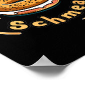 Funny Happy New Year Bagel &amp; Schmear Jewish Br Poster (Ecke)