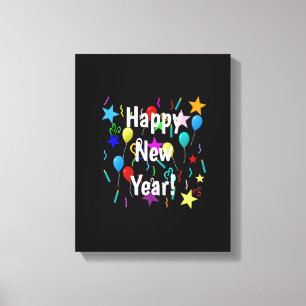 Funny Happy New Year Eve 2023 Party Decorations Ce Leinwanddruck
