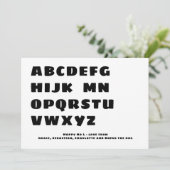 Funny Happy No L (Weihnachten) Foto Personalisiert Einladung (Stehend Vorderseite)