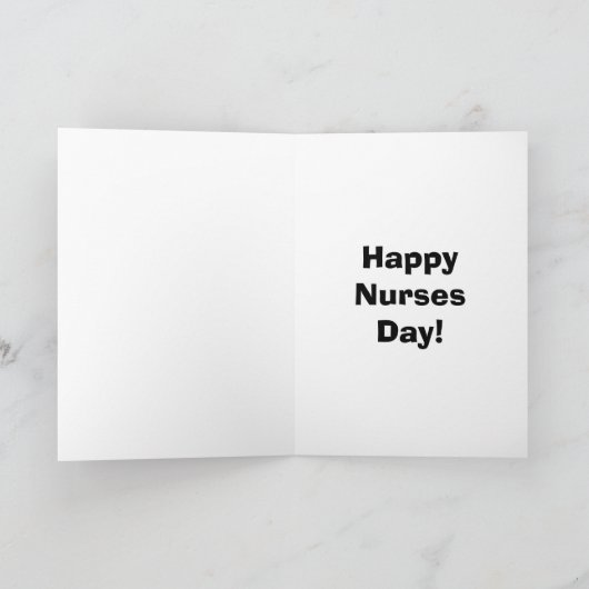Funny Happy Nurses Day Grußkarte Karte (Innenseite)