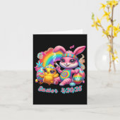 Funny Happy Oaster Bunny Chick Rauchen Weed Karte (Gelbe Blume)