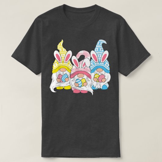 Funny Happy Oaster Gnomes Ostereier Bunny Gnome T-Shirt (Design vorne)