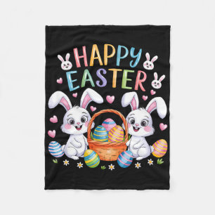 Funny Happy Oster Bunny Kleinkind Kinder OsterRabb Fleecedecke