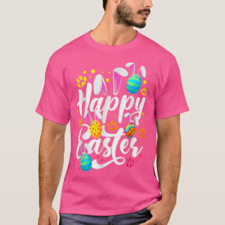 Funny Happy Ostereier mit Osterhase R T-Shirt