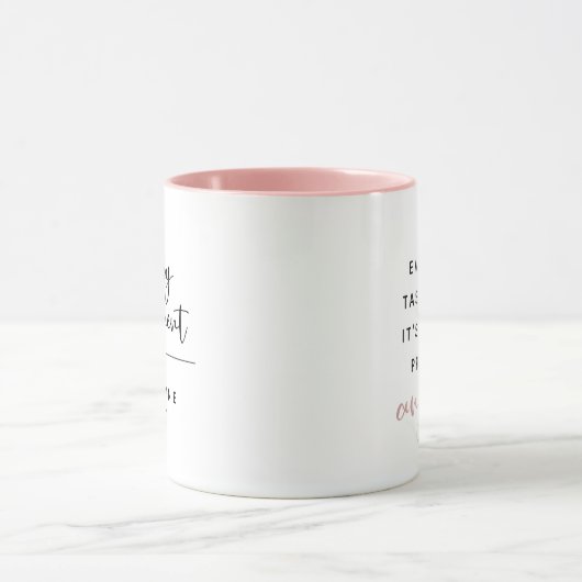 Funny Happy Pension Pink Heart Tasse (Zentrum)