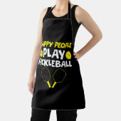 Funny Happy People Play Pickleball Schürze (InSitu)