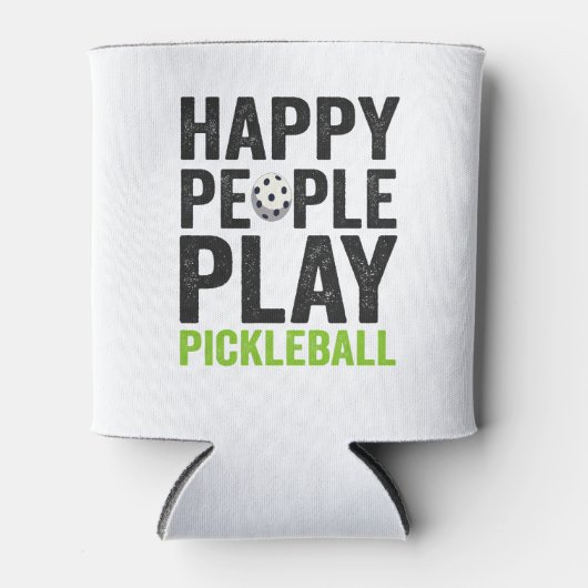 Funny Happy People spielen Pickleball Dink Sport G Dosenkühler (Vorderseite)
