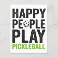 Funny Happy People spielen Pickleball Dink Sport G