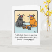 Funny Happy Pet Owner's Day Grußkarte Karte (Gelbe Blume)
