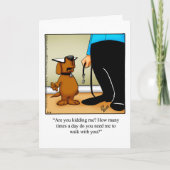 Funny Happy Pet Owner's Day Grußkarte Karte (Vorderseite)