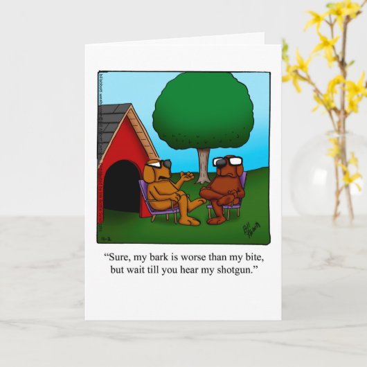 Funny Happy Pet Owner's Day Grußkarte Karte (Gelbe Blume)