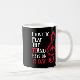 Funny Happy Piano Musik am Pi Day Kaffeetasse
